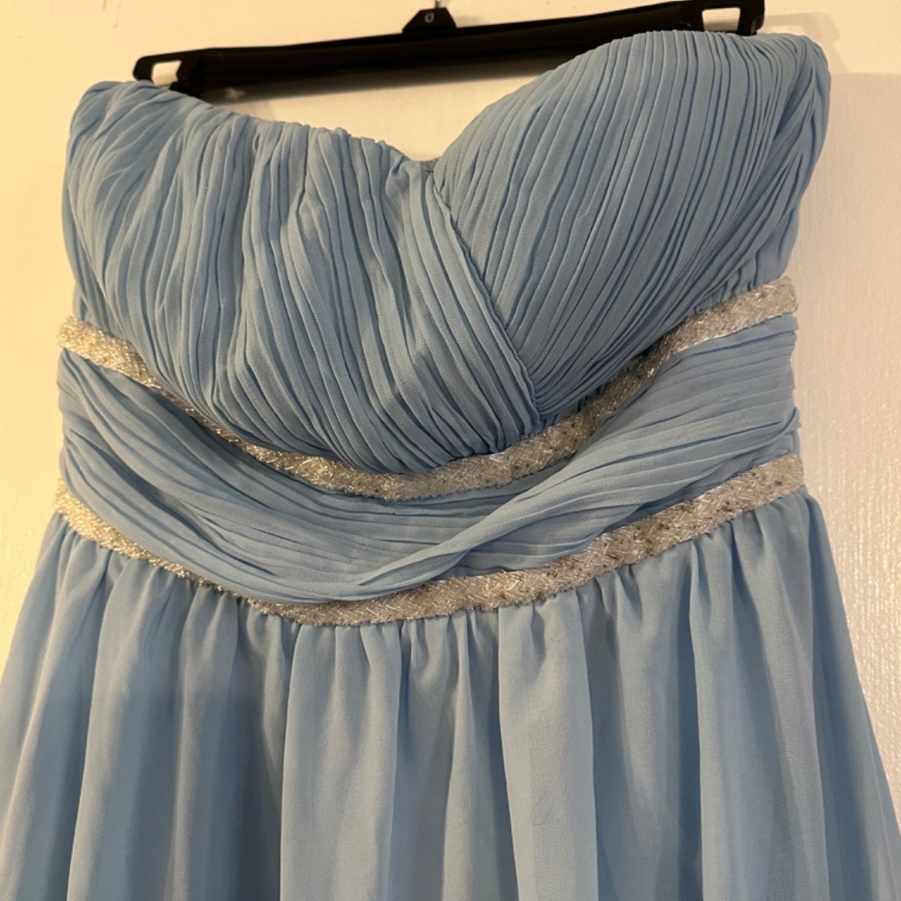 Light Blue Winter Formal Gown - Picture 2 of 5